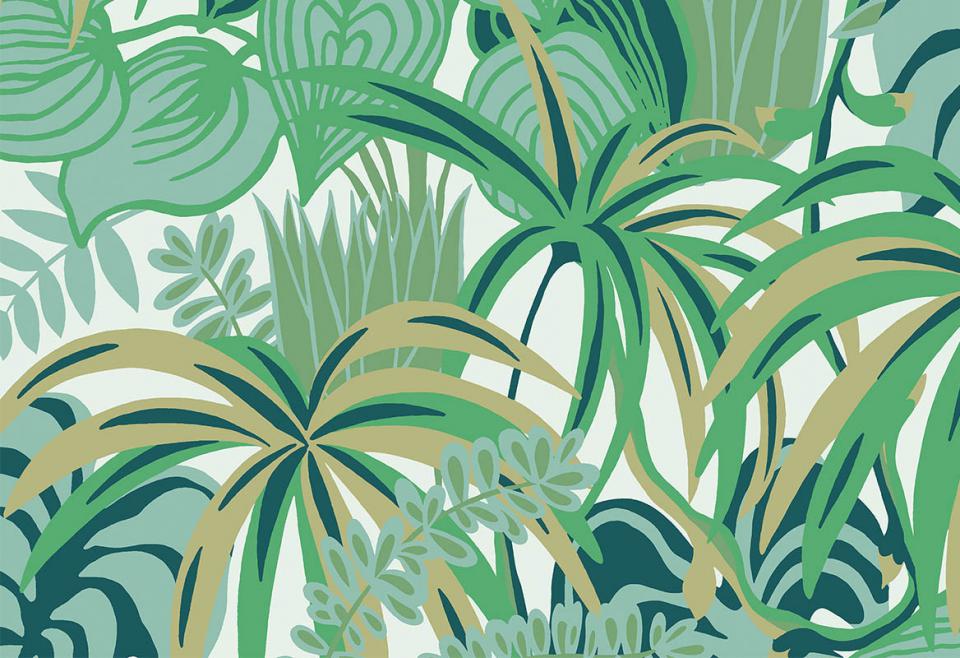 HOOKED ON WALLS-Jungle Jive-Greenery-36511