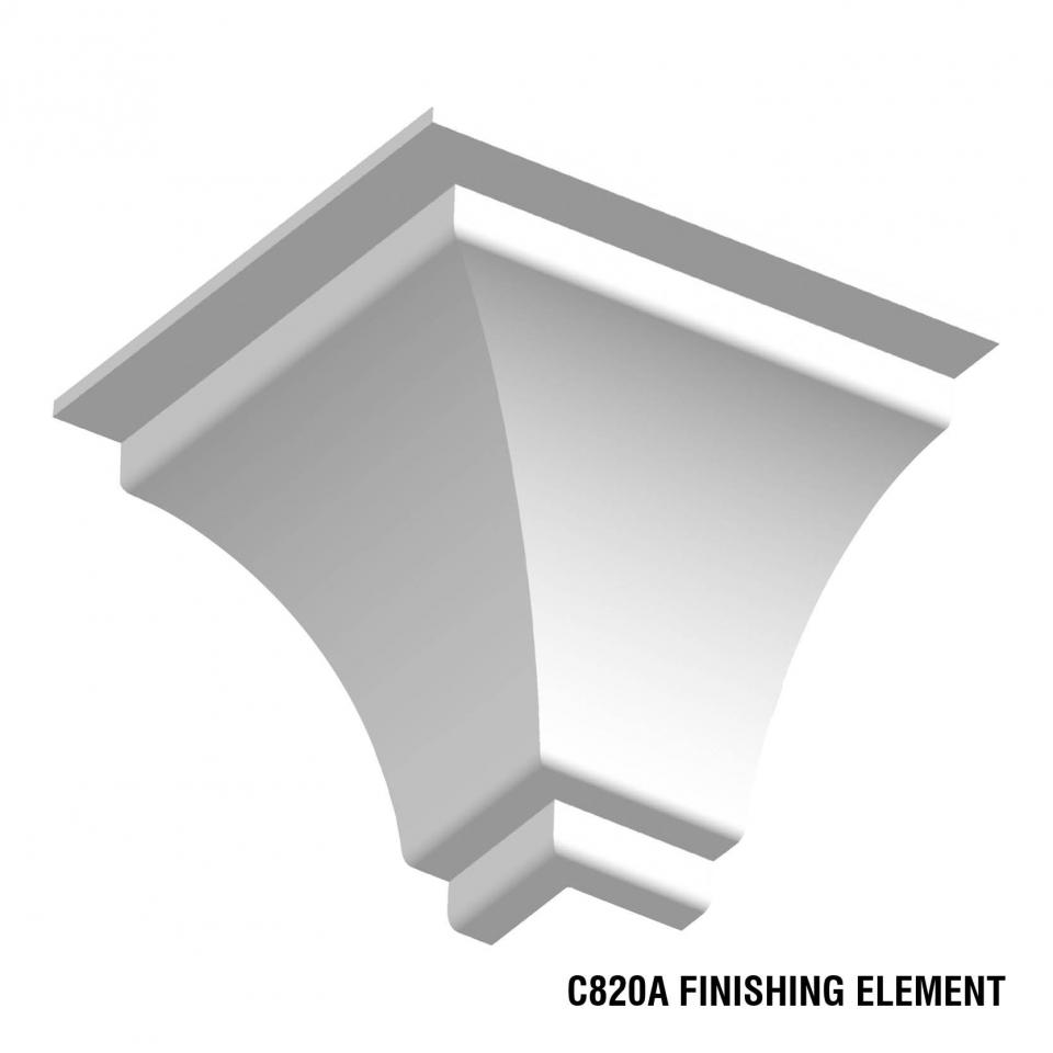 Unghi int 90° pentru C820 25x25x16